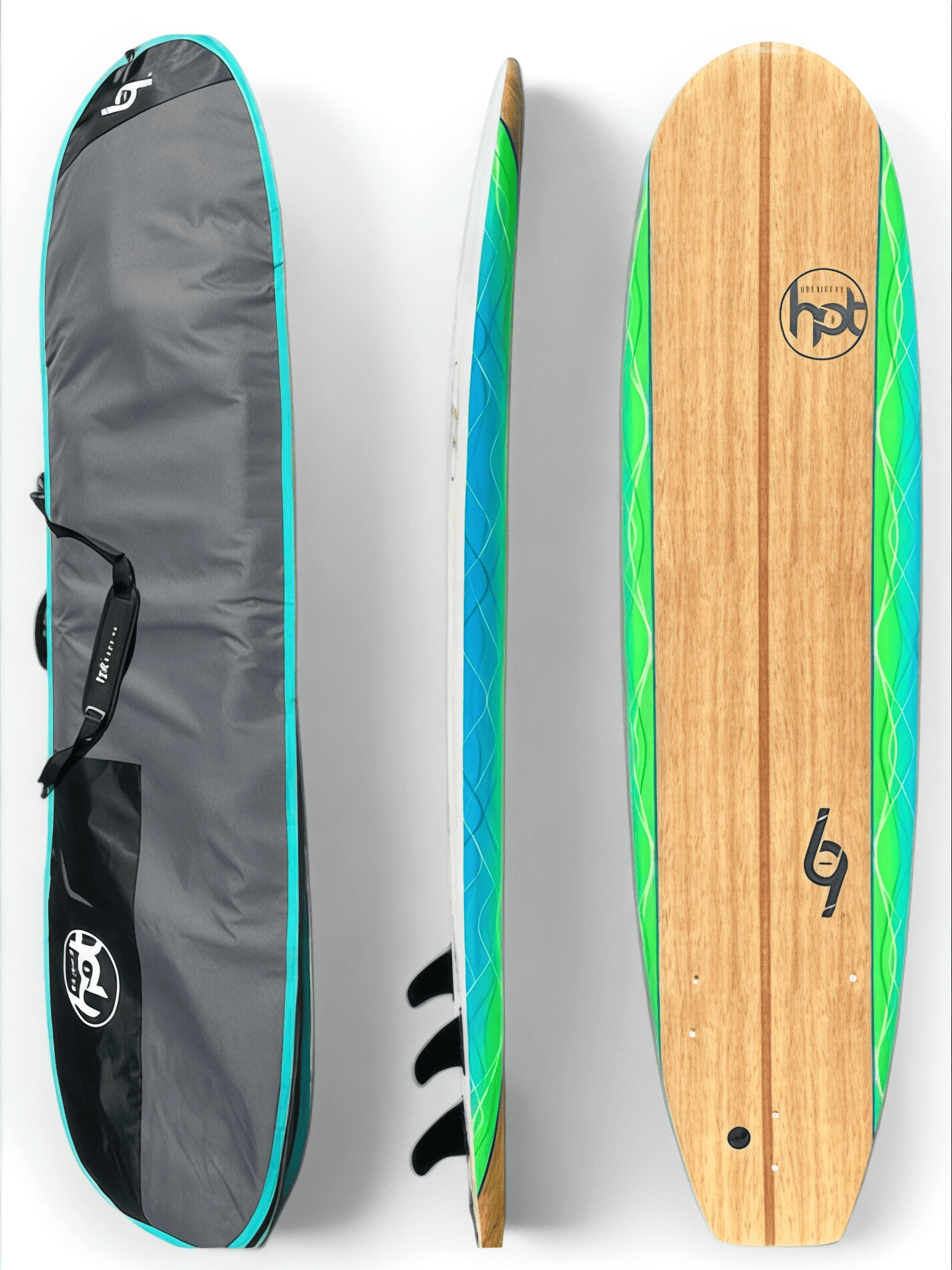 7ft Hot surf 69 Beginners Soft Foam Surfboard Package Deal