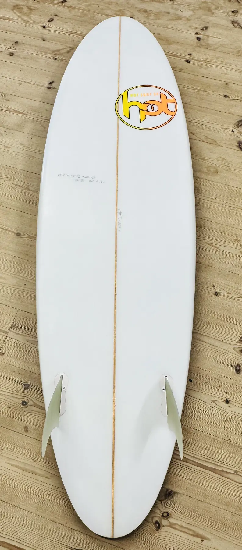 6"6 ft Mid Length Surfboard Twin Pin Ex Display Surfboard - Image 2