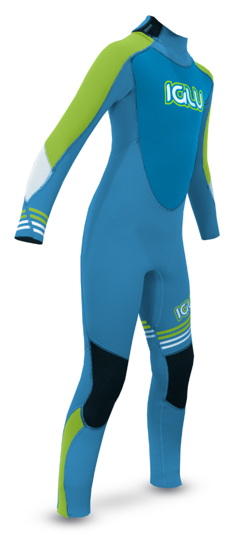 Iglu 4/3 Kids Youth Winter Wetsuit - Green - Image 2