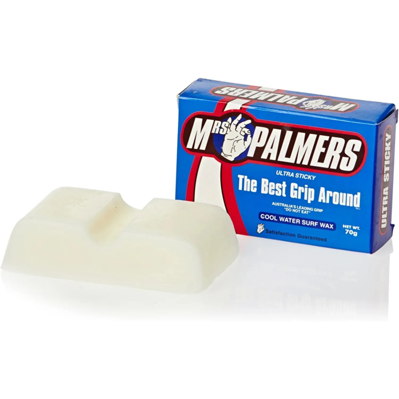 Mrs Palmers Surf Wax Cool Water Surfboard Wax Cool - Pack of 4