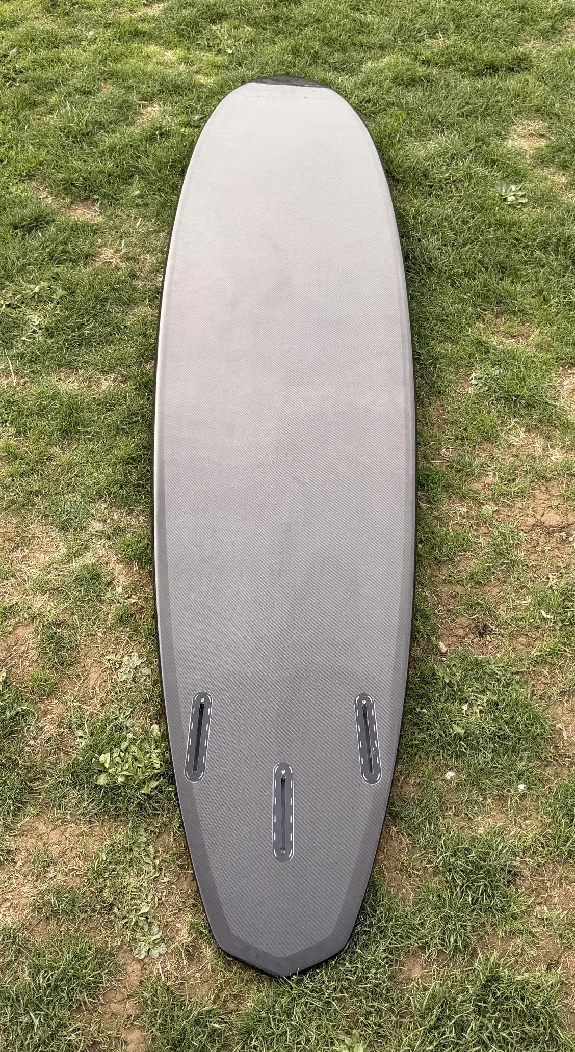7"10 Carbon Epoxy Surfboard Mid Length Black Carbon - Ex Display - Image 8