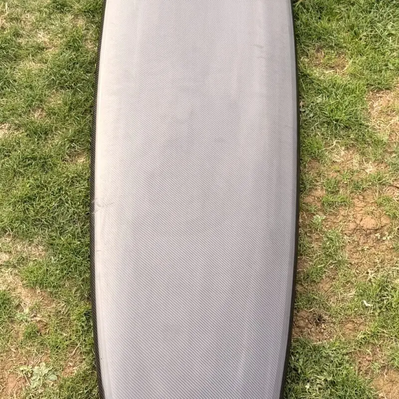 7"10 Carbon Epoxy Surfboard Mid Length Black Carbon - Ex Display