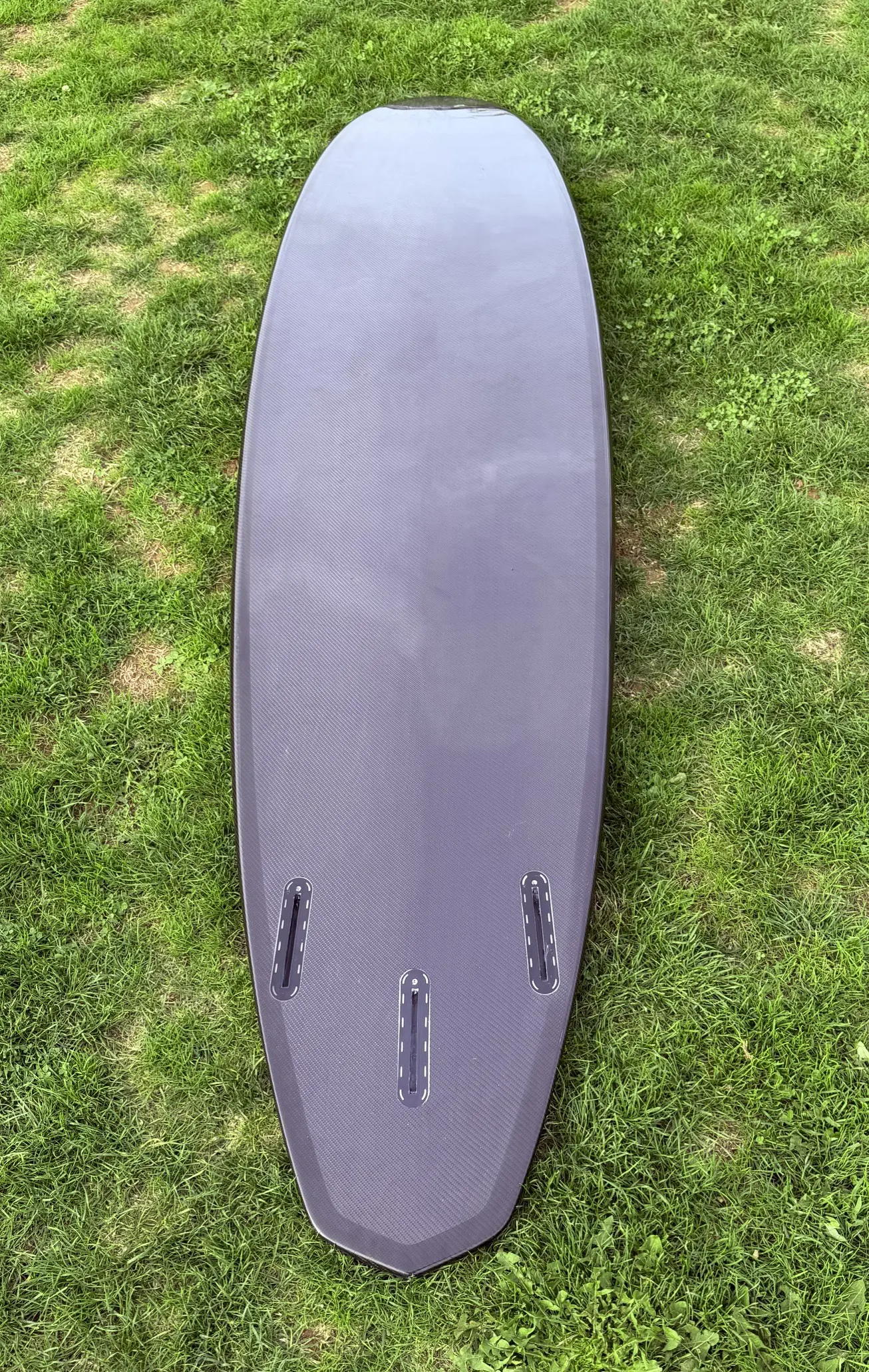 7"10 Carbon Epoxy Surfboard Mid Length Black Carbon - Ex Display - Image 4