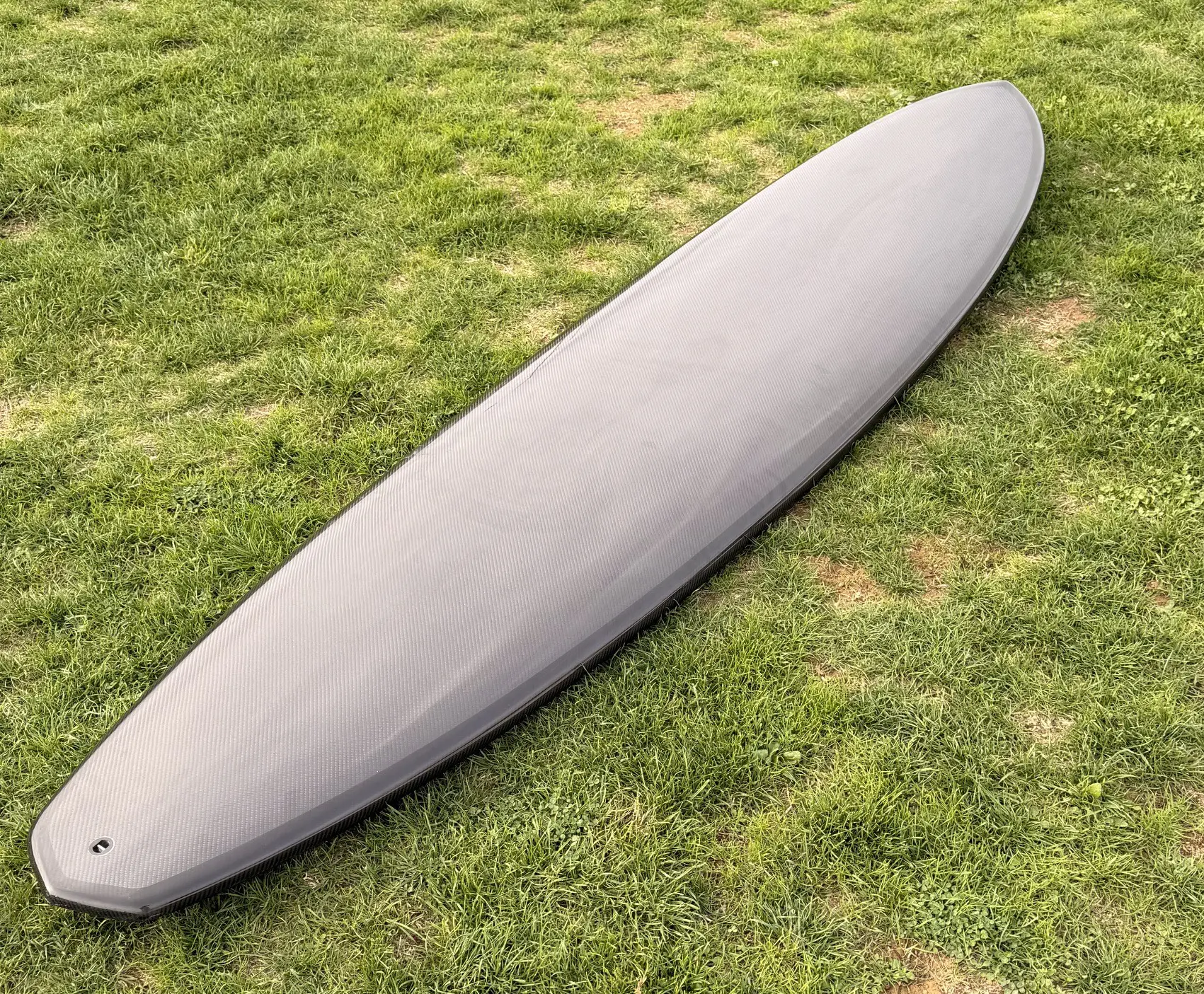7"10 Carbon Epoxy Surfboard Mid Length Black Carbon - Ex Display - Image 3