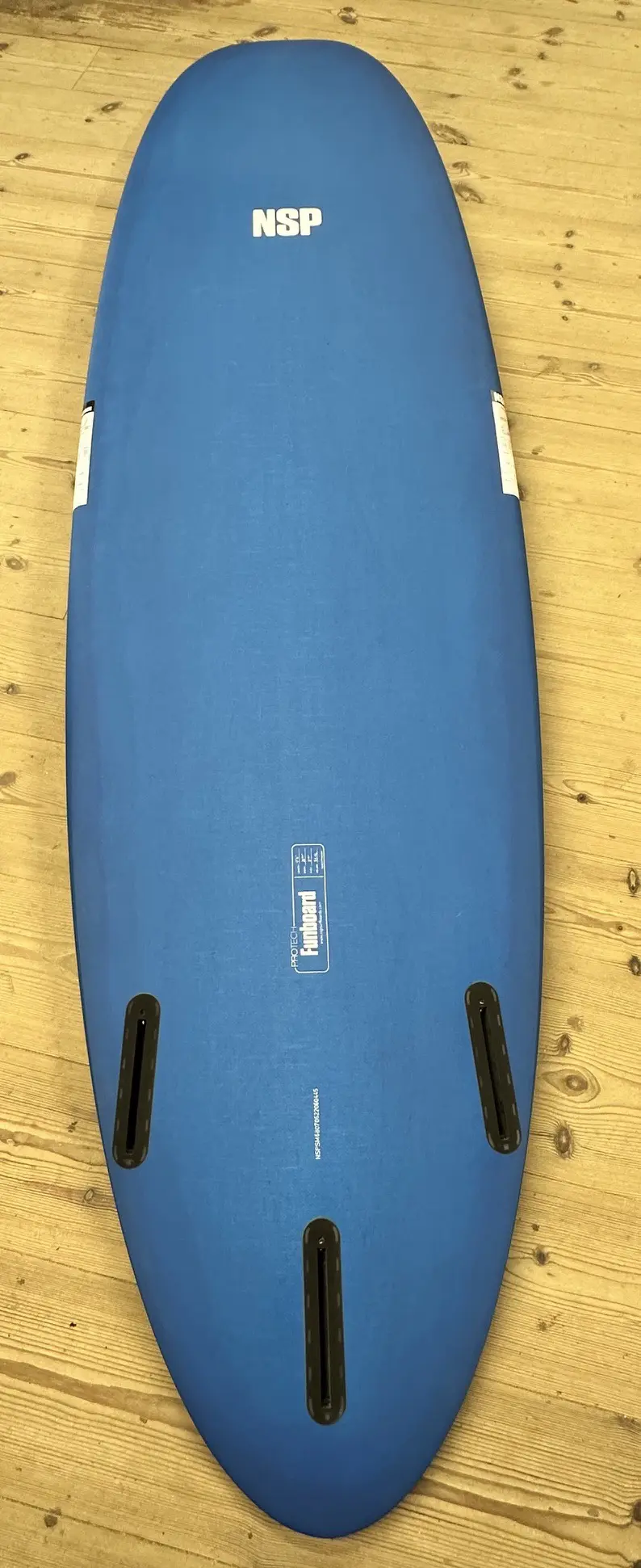 7"6 NSP Surfboard Protect Mini Mal Funboard Inc Leash Fins Wax - Image 6