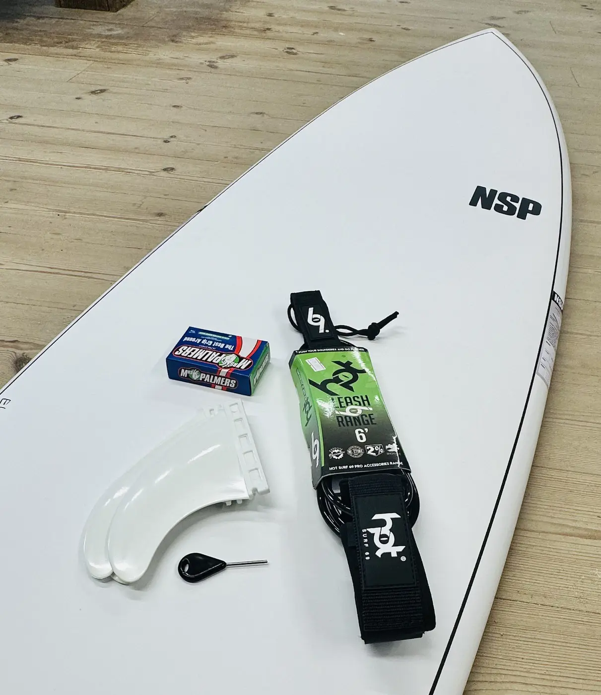 6"8 NSP Element Fish NSP Surfboard - Leash Fins Wax