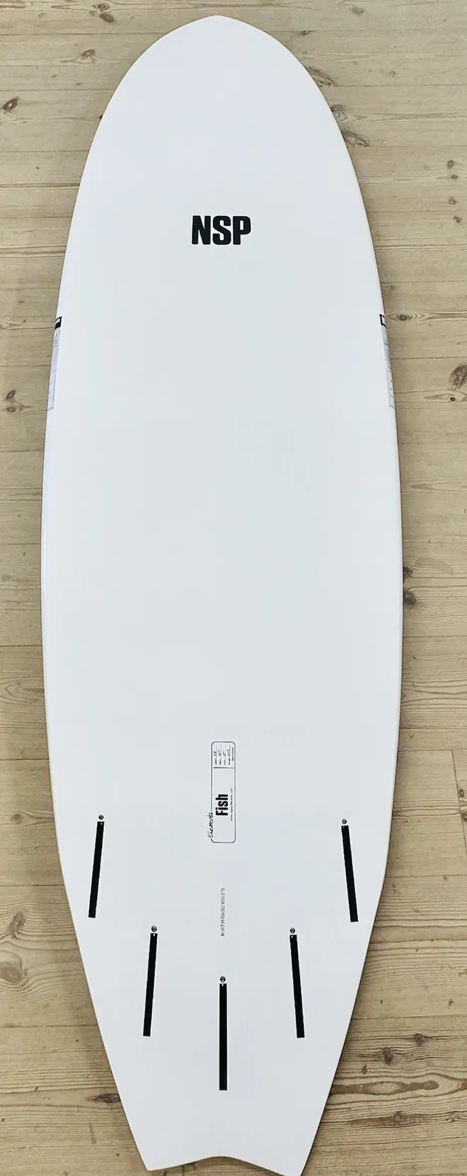 6"8 NSP Element Fish NSP Surfboard - Leash Fins Wax - Image 2