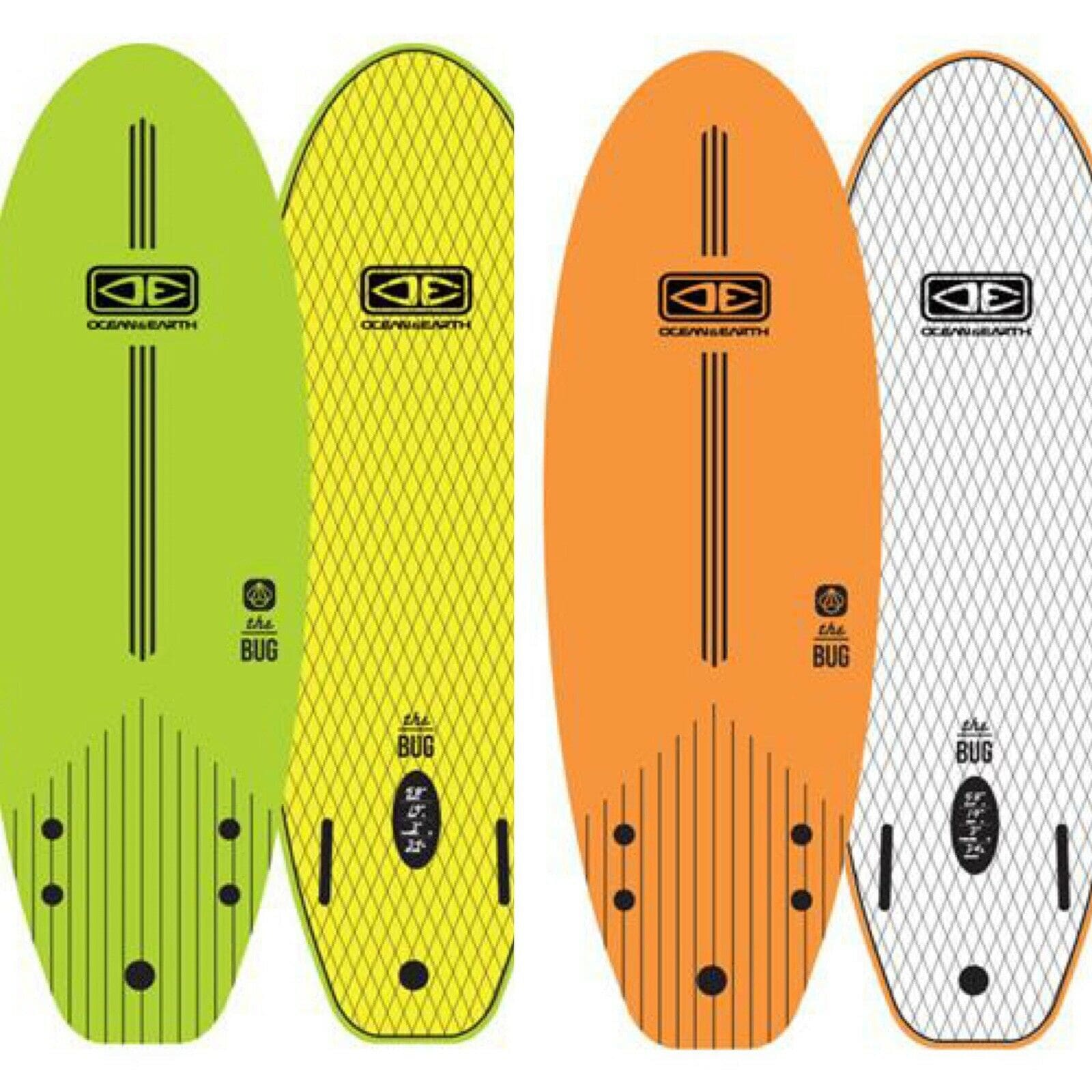 Ocean And Earth 66 Surfboard The Mini Bug Soft Board Kids Beginners Surfboard
