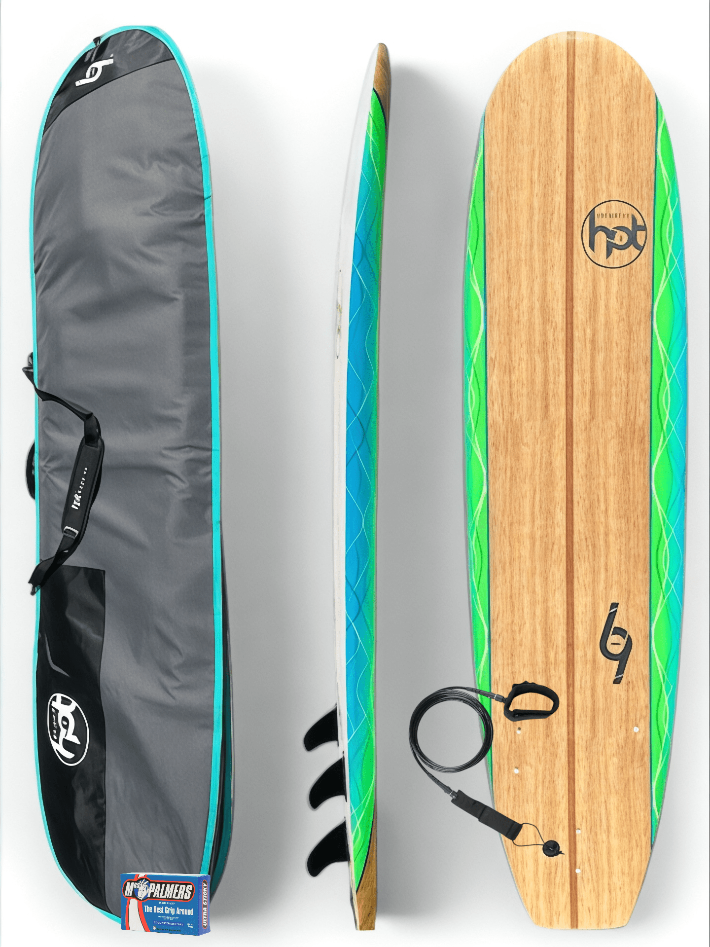 7ft Hot Surf 69 Soft Beginners Surfboard Package Deal - Piran Surf