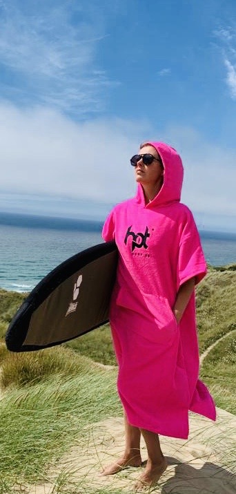Hot Surf 69 Changing Robes Hooded Towel Changing Robes - Pink - Piran Surf