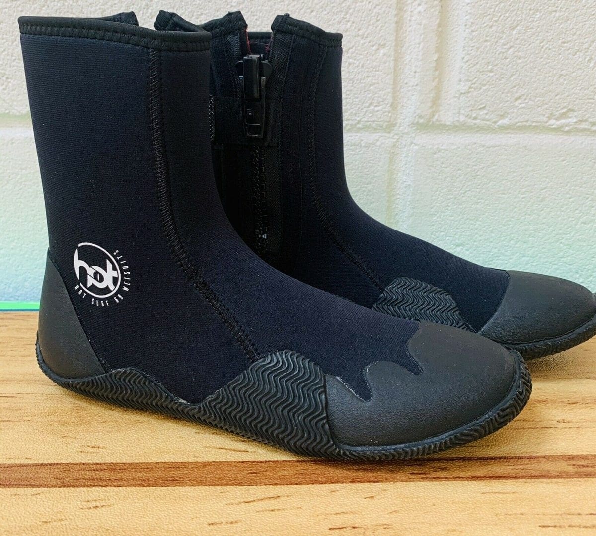 Zipped 5mm Wetsuit Boots Round Toe Year Round Neoprene Hot Surf 69