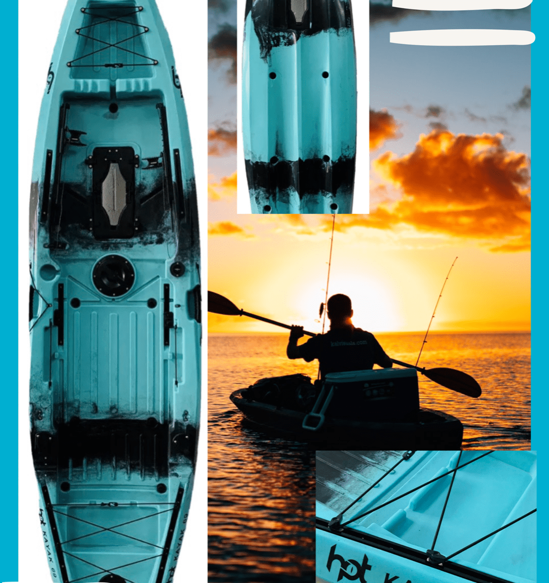 Double Kayak Sit on top Family Kayak Fishing Package deal 3.7 Meter Hot