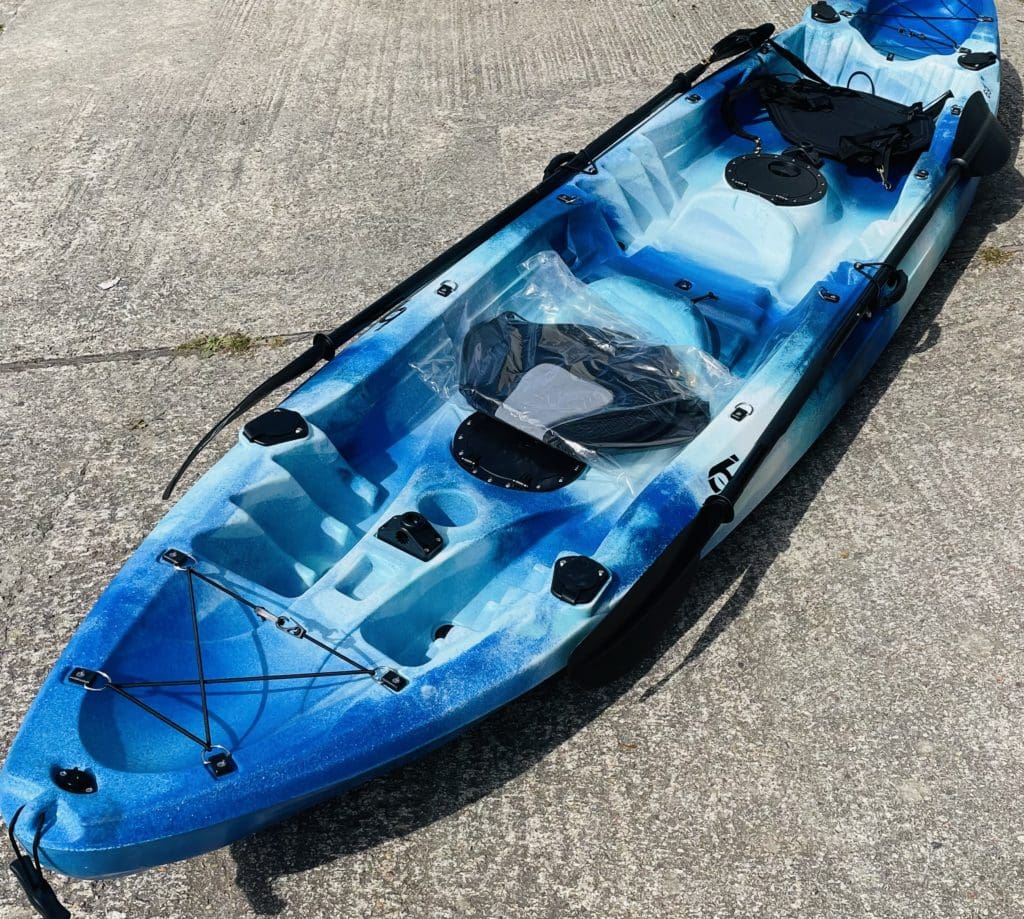 Double Kayak Sit on top Family Kayak Fishing Package deal 3.7 M Piran