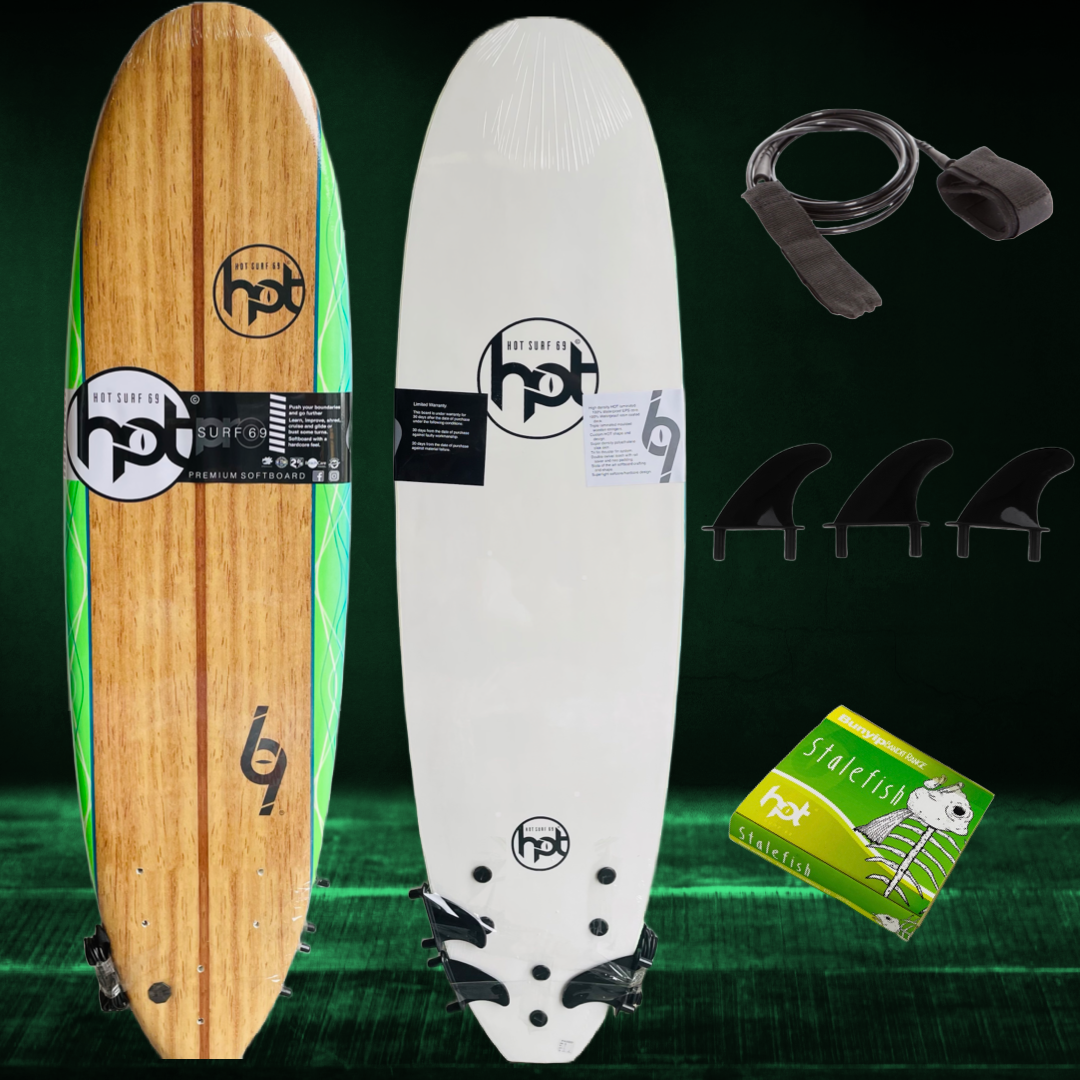 Hotsurf 69 6 0 Beginners Softboard Complete Package Deal 