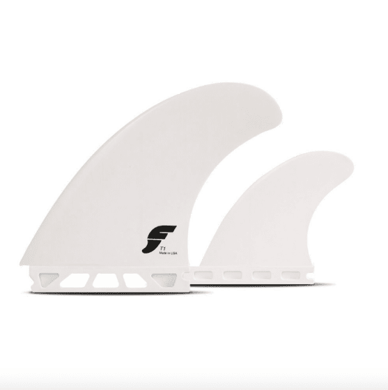 Futures Twin Fin T1 2 1 Thermotech Surfboard Fins 2 1 Set Up White Piran Surf