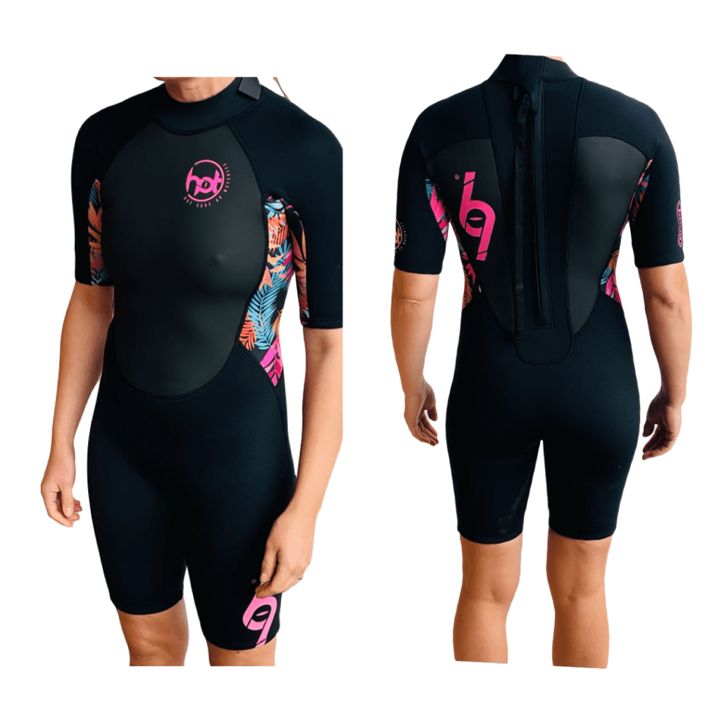 Hot surf 69 Ladies Shorty Summer 3mm Wetsuits Coral Piran Surf