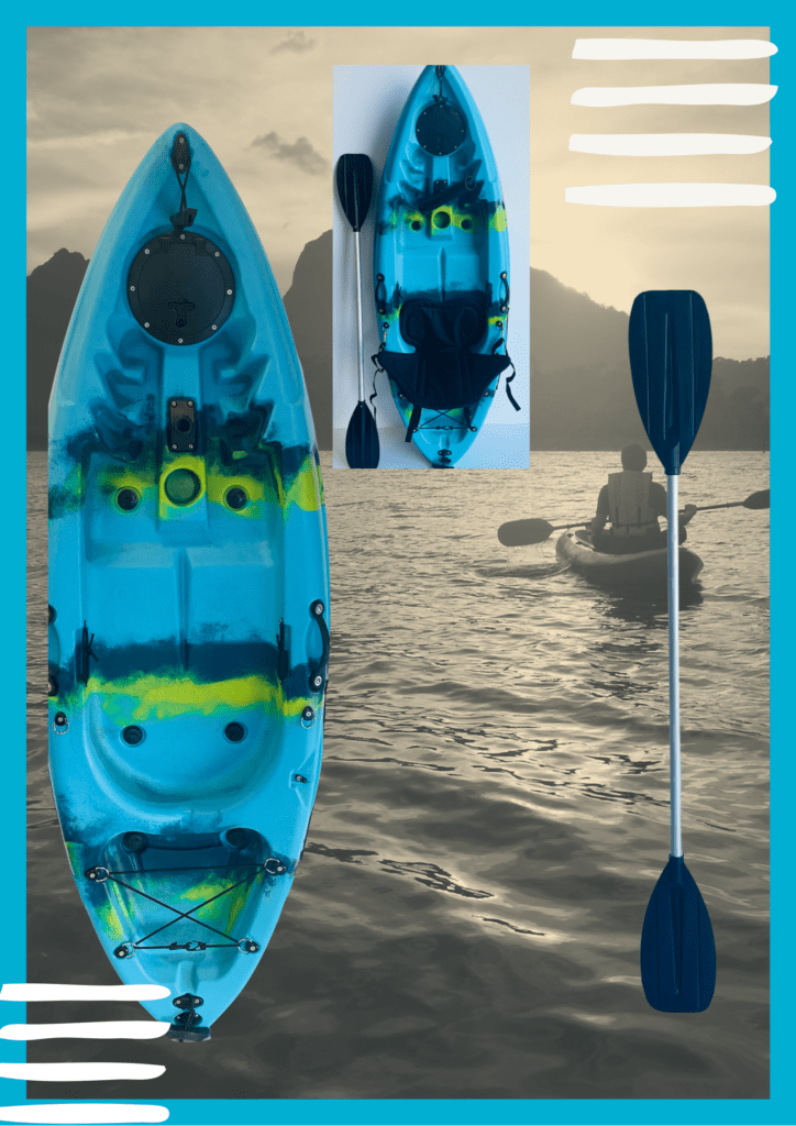 Junior Sit On Top 1.8 M Kids Kayak Package deal Single Kayak Inc Seat