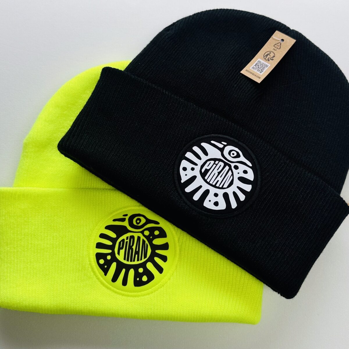 Patch Beanie Piran Surf Logo Adults Knitted Hat - Piran Surf Circle Logo