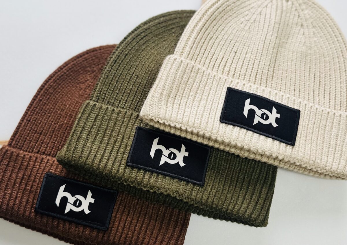 Patch Beanie Hot Surf 69 Black Logo Adults Knitted Hat