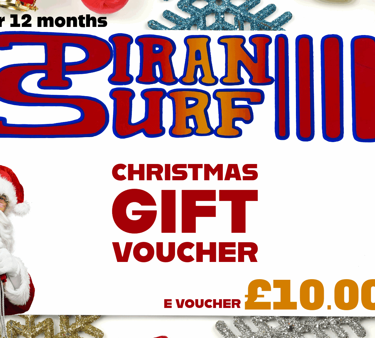 Christmas Gift Voucher Online Surfing Gift Voucher