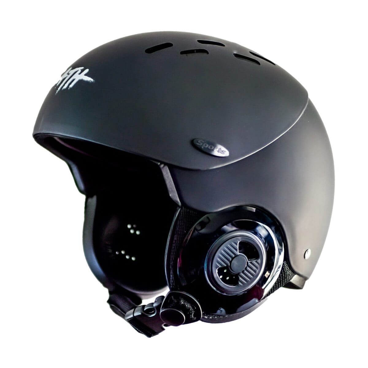 Gath GEDI helmet convertible Water Sports helmet - Black Rubber