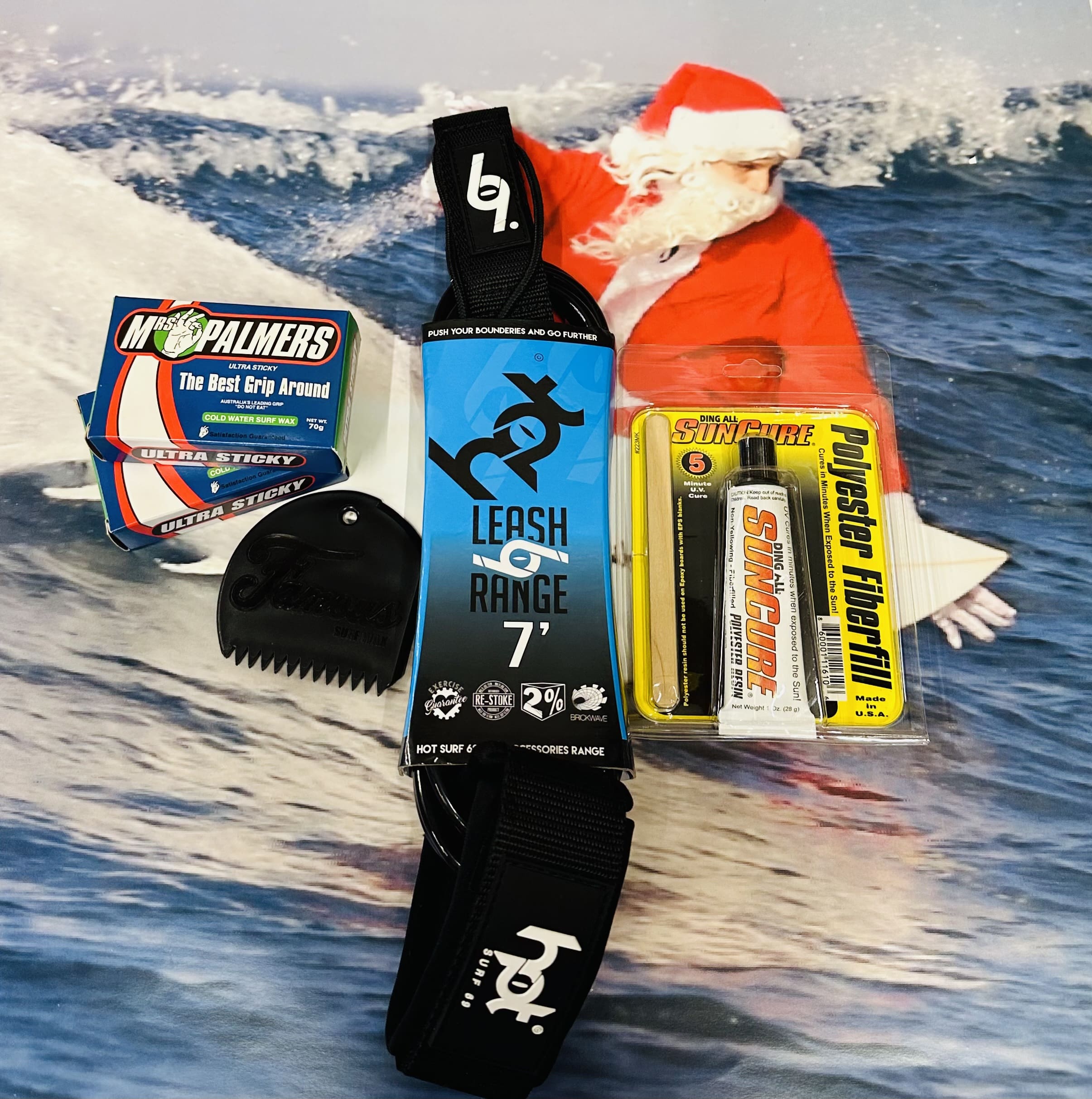 Christmas Surfers Stocking Filler Leash & Repair Kit Surf Package - Image 2