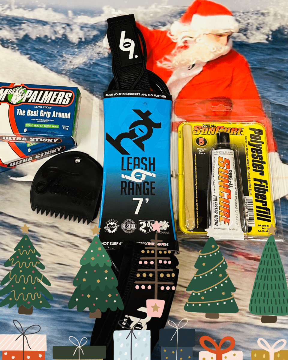 Christmas Surfers Stocking Filler Leash & Repair Kit Surf Package