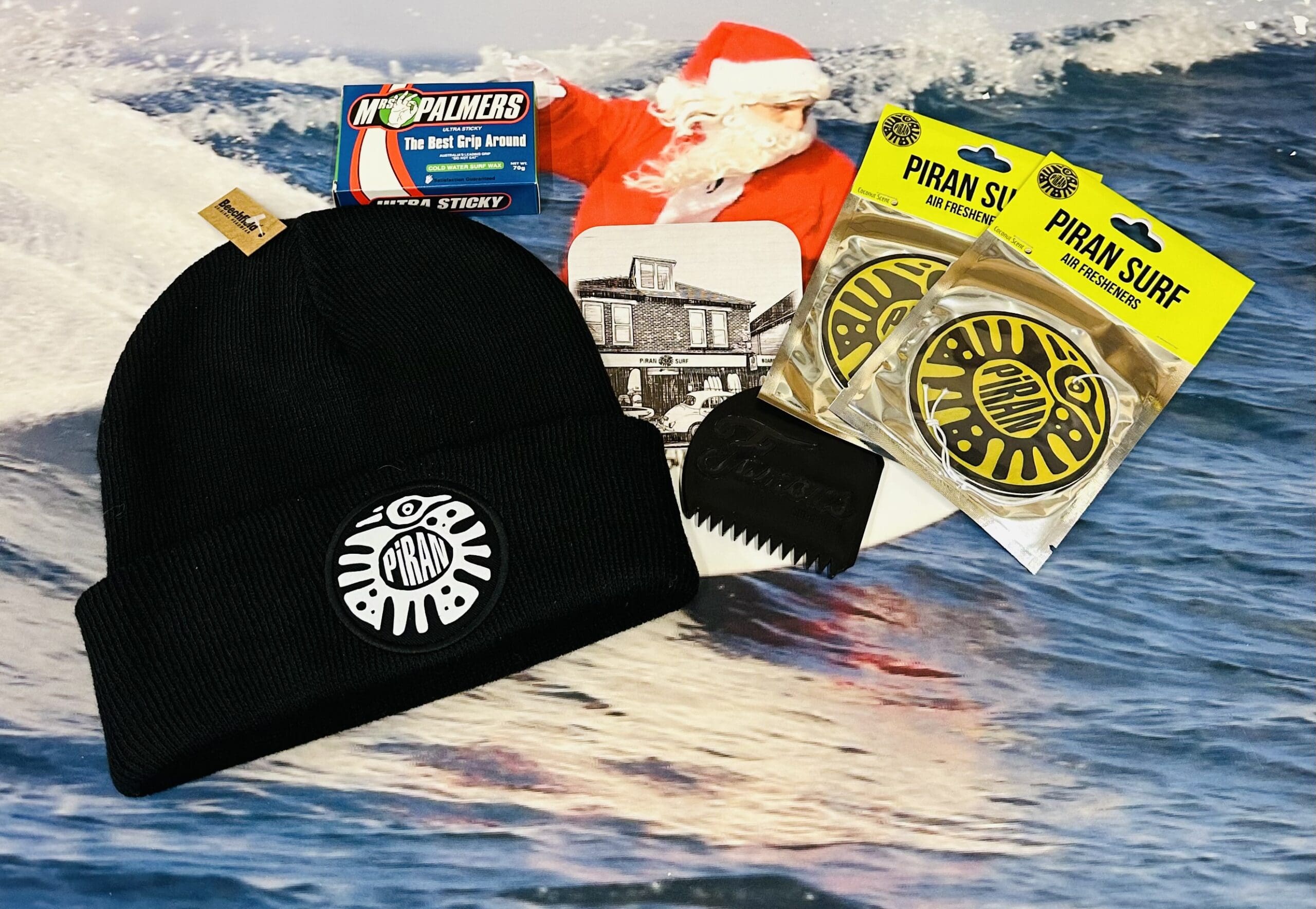 Christmas Surfers Stocking Filler Beanie Piran Surf Bundle