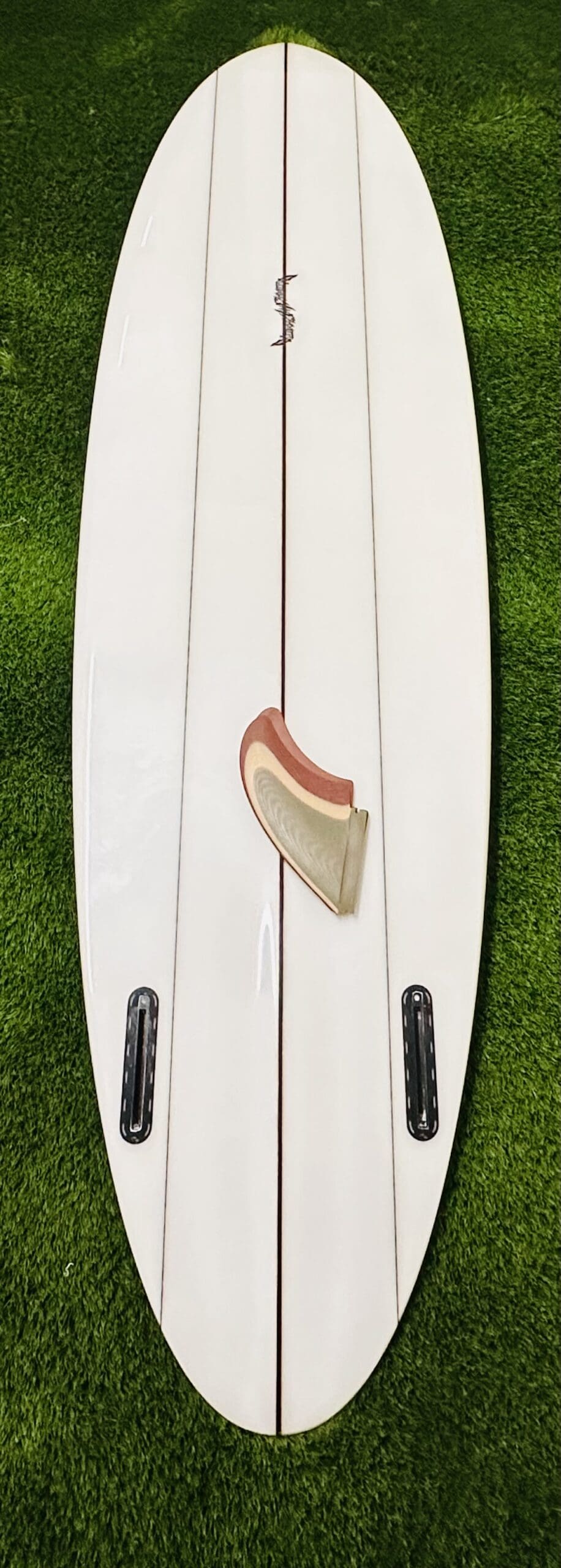 6"6 Twin Pin Destroyer Surfboards Round Tail Mid Length - Image 3