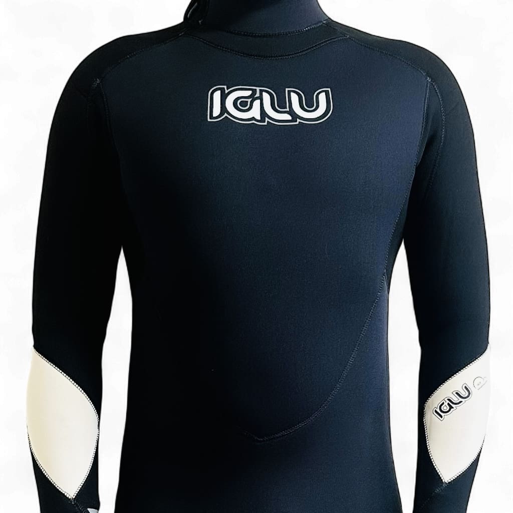 4/3 Mens Wetsuit IGLU Full Length GBS Wetsuit - Black - Image 6