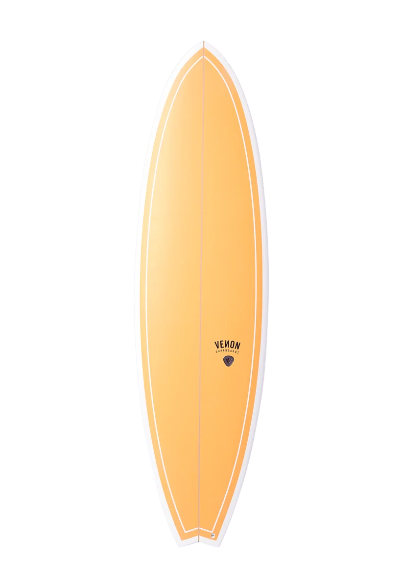 6"4 Epoxy Fish Surfboard Venon Surfboards Inc Fins / Leash / Wax - Image 5