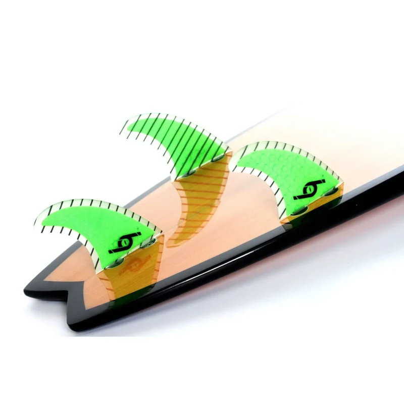 FCS Carbon Fins Thruster Surfboard Fins - Green