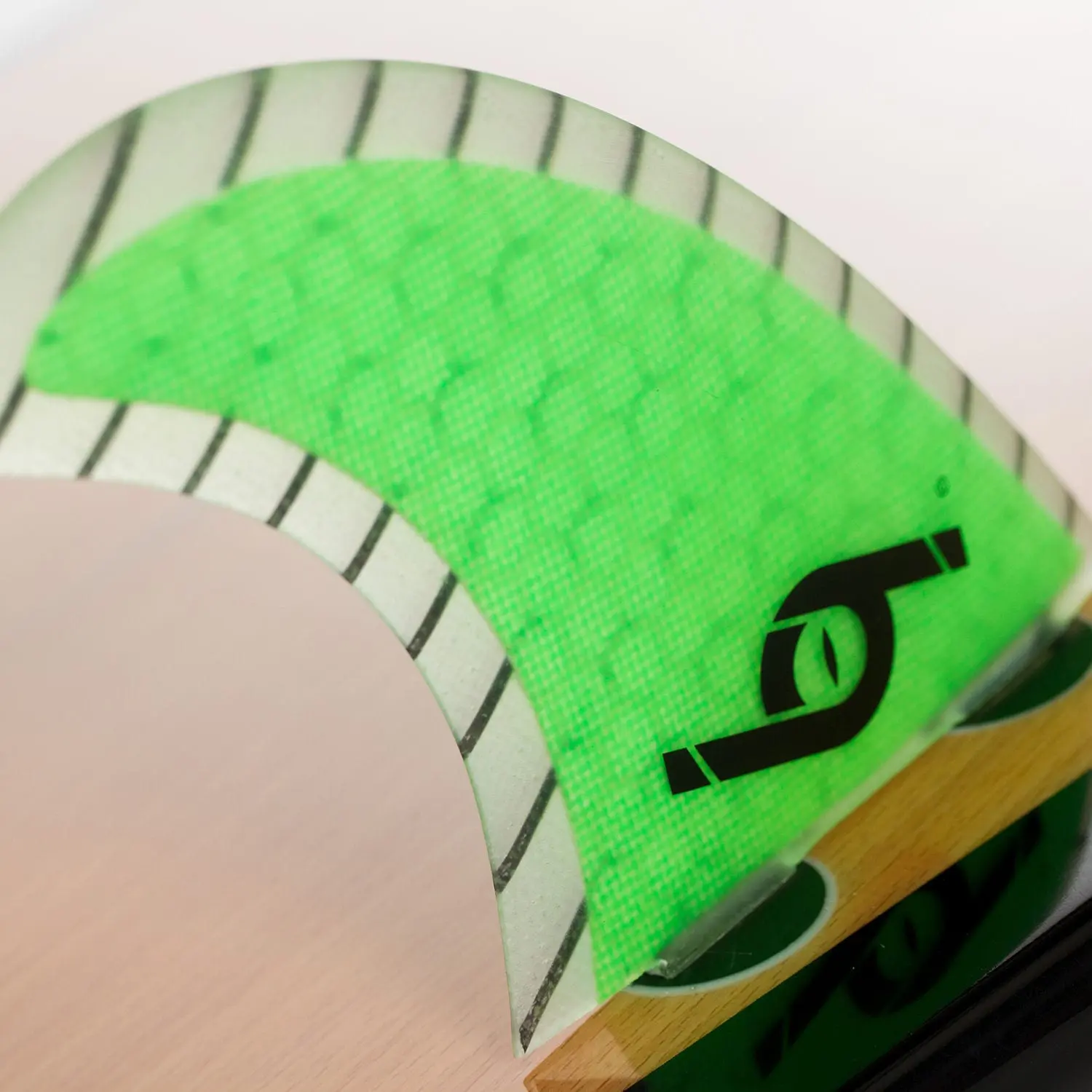 FCS Carbon Fins Thruster Surfboard Fins - Green - Image 5