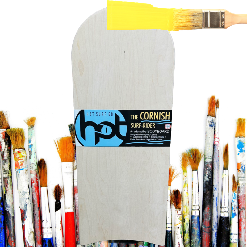 Wood Bellyboard Surf-Rider Hand Made Bodyboard Paint your own
