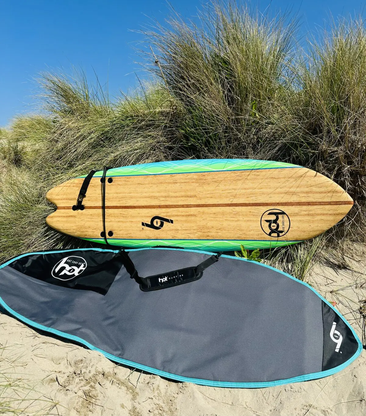 6ft Hot Surf 69 Fish Beginners Soft Surfboard Package Deal