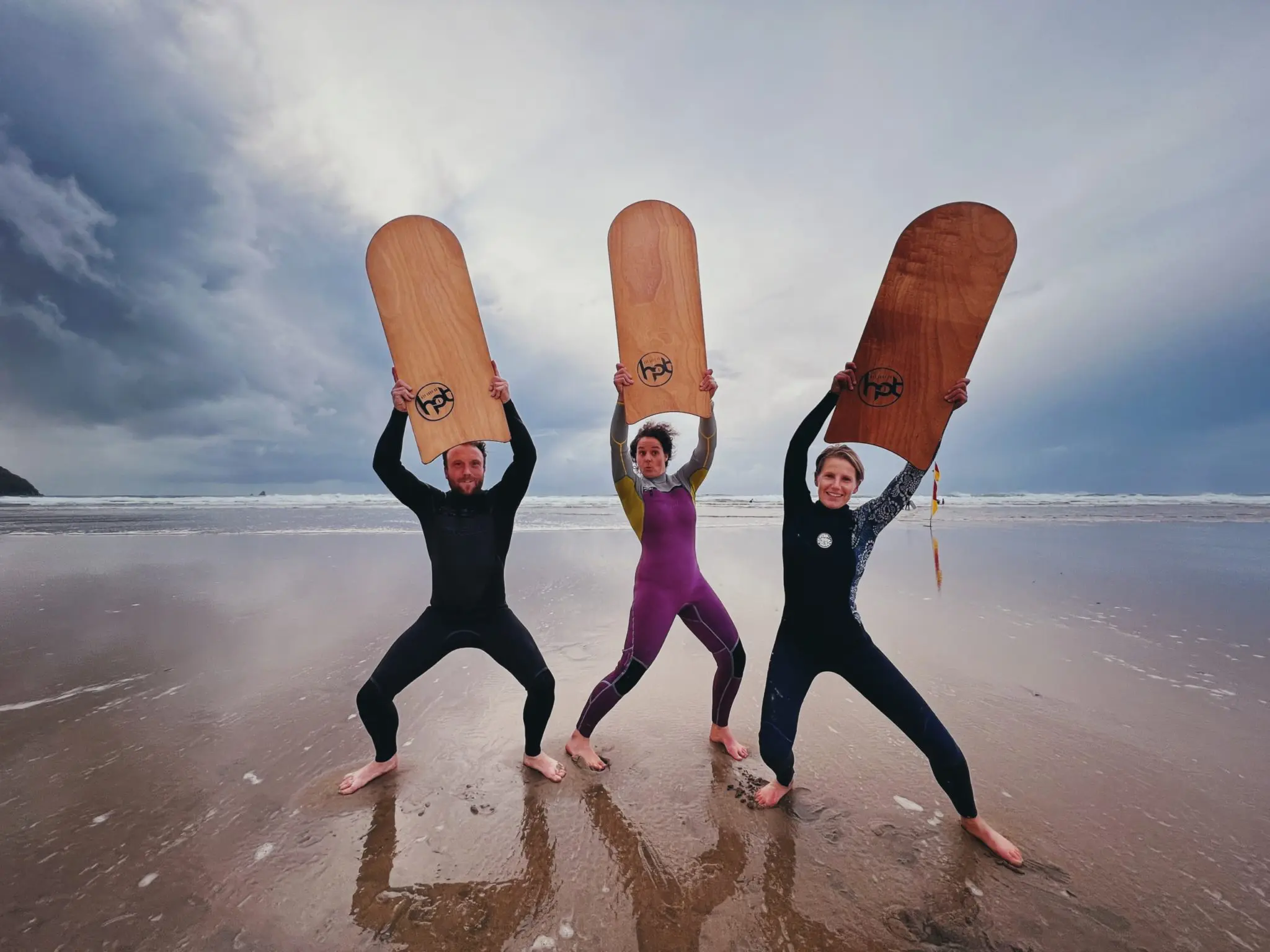 Hot Surf 69 Wood Bellyboard Surf-Rider Hand Made Bodyboard - Image 3
