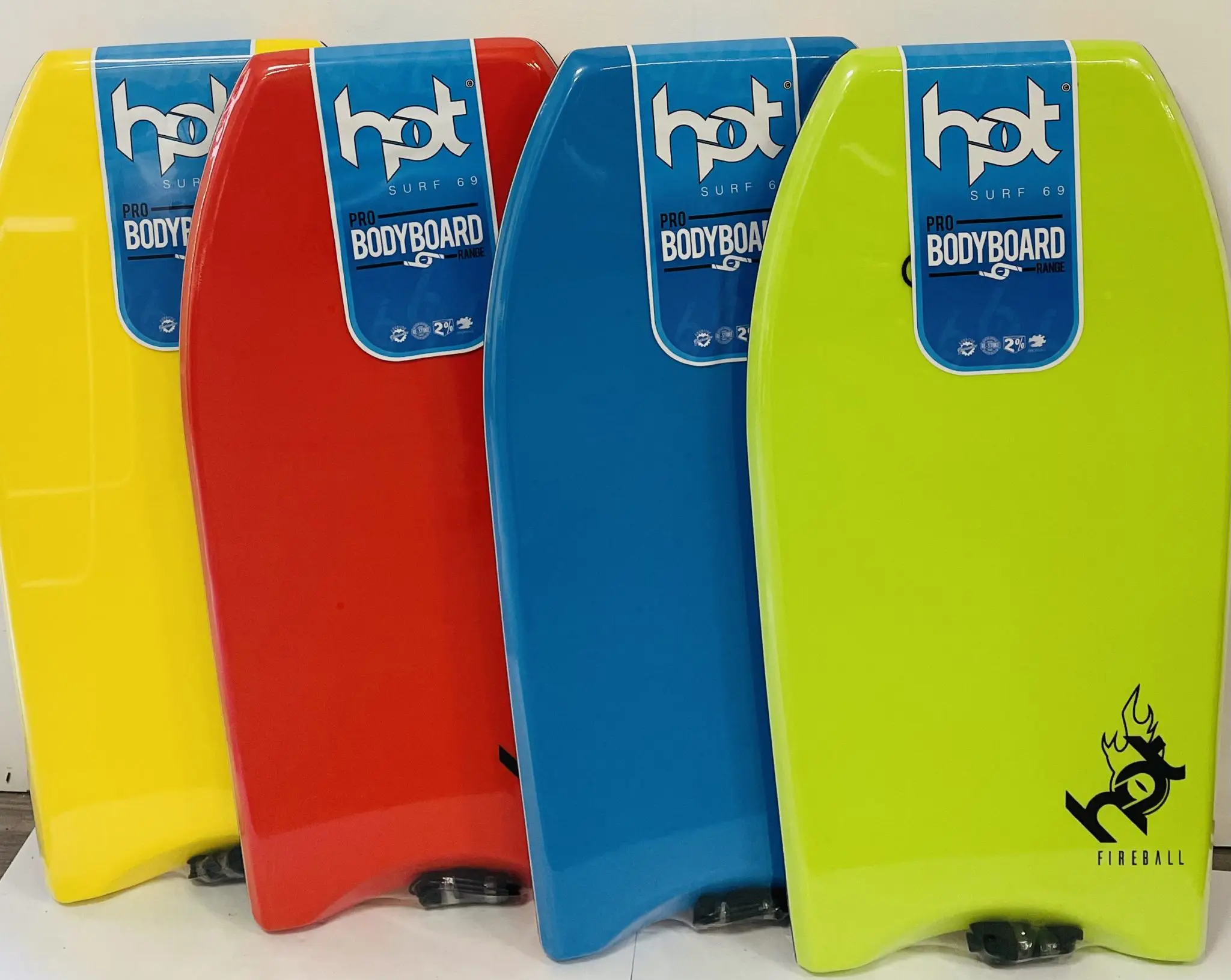 Hot Surf 69 Pro Bodyboard Slick Bottom Bodyboard HDPE FireBall
