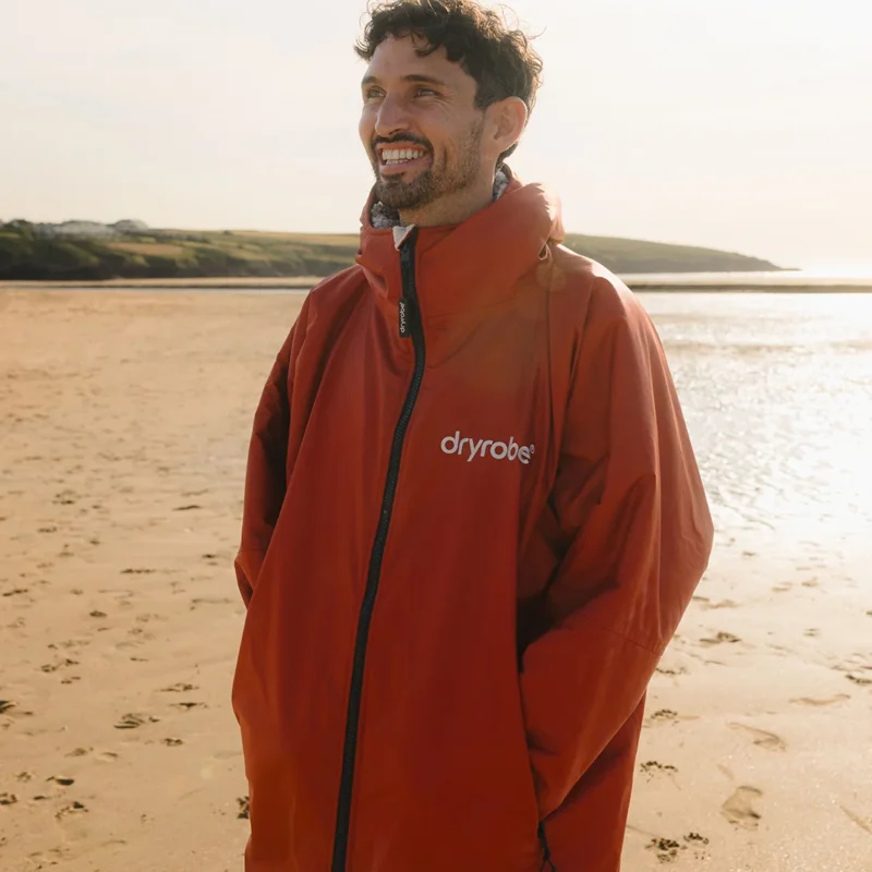 Dryrobe Burnt Orange Advance Changing Robe Long Sleeve