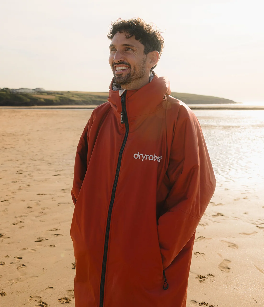 Dryrobe Burnt Orange Advance Changing Robe Long Sleeve