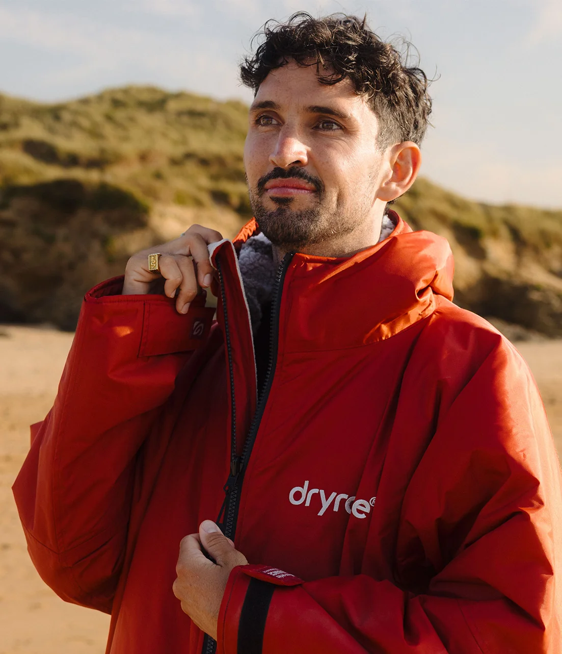 Dryrobe Burnt Orange Advance Changing Robe Long Sleeve - Image 6