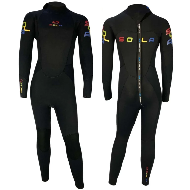 Sola Fire 5/4 Kids Winter Wetsuit GBS Black Black