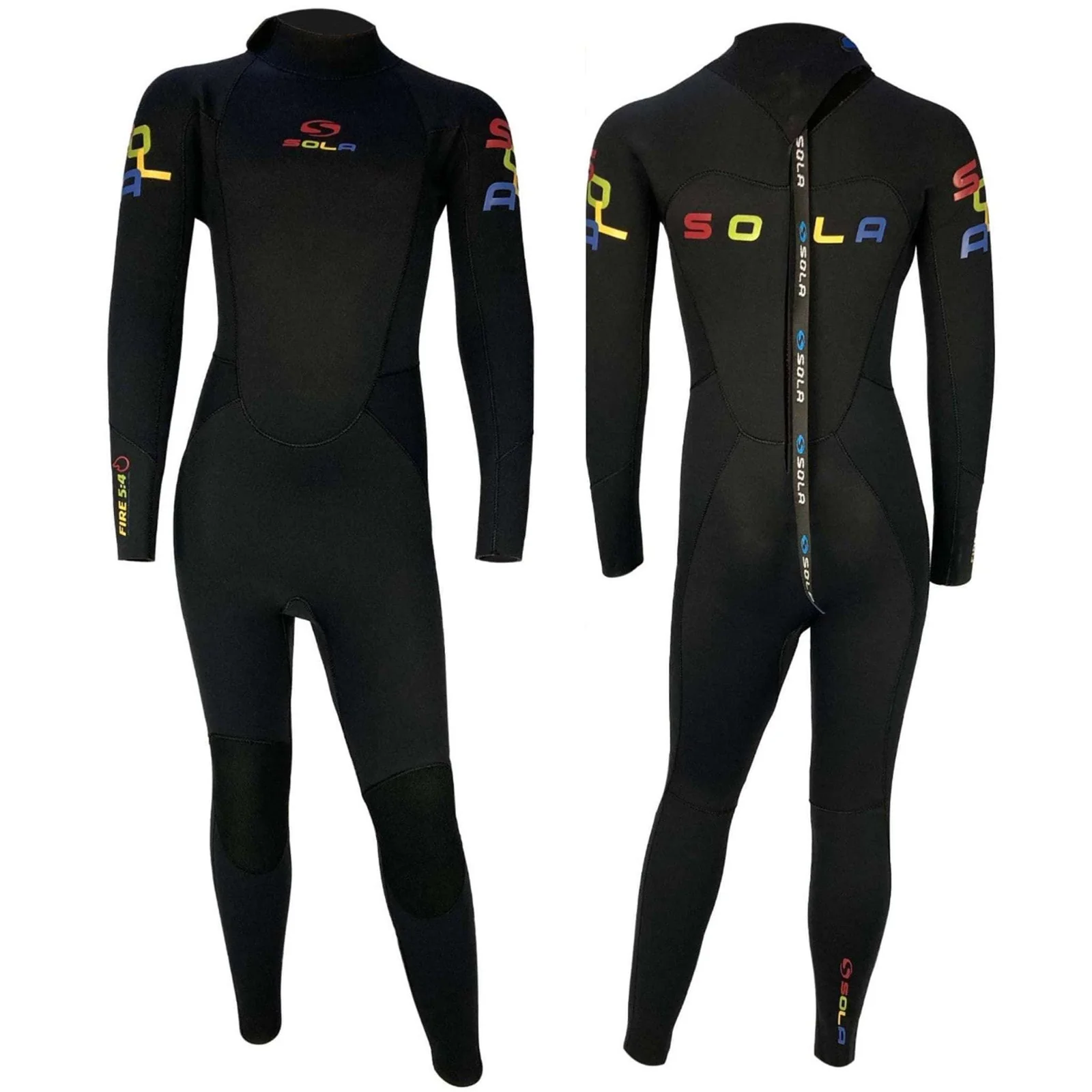 Sola Fire 5/4 Kids Winter Wetsuit GBS Black Black