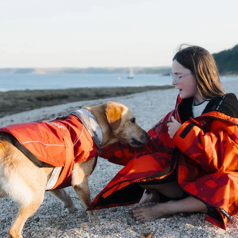 Dog Dryrobe Burnt Orange Dog Coat