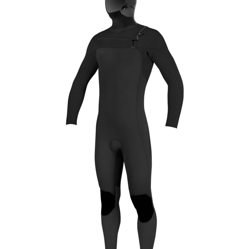 O'Neill Youth Hyperfreak 5/4+ Hooded Winter Wetsuit - Black