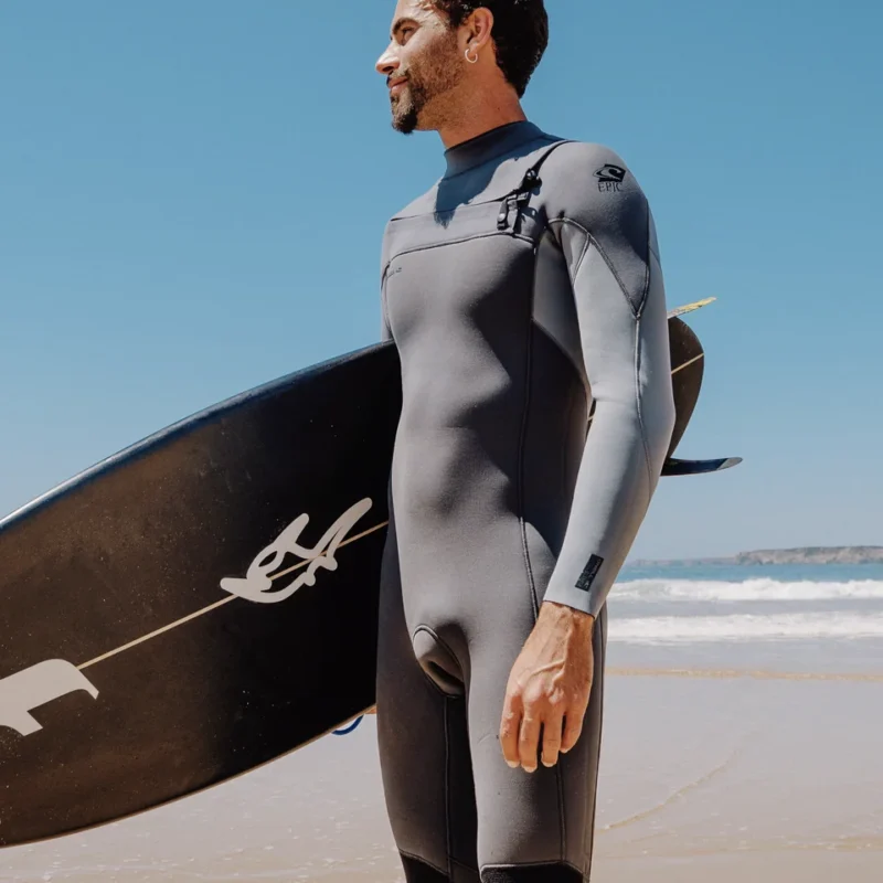 O'Neill Mens Epic 5/4 Chest Zip Winter Wetsuit Tempered Smoke