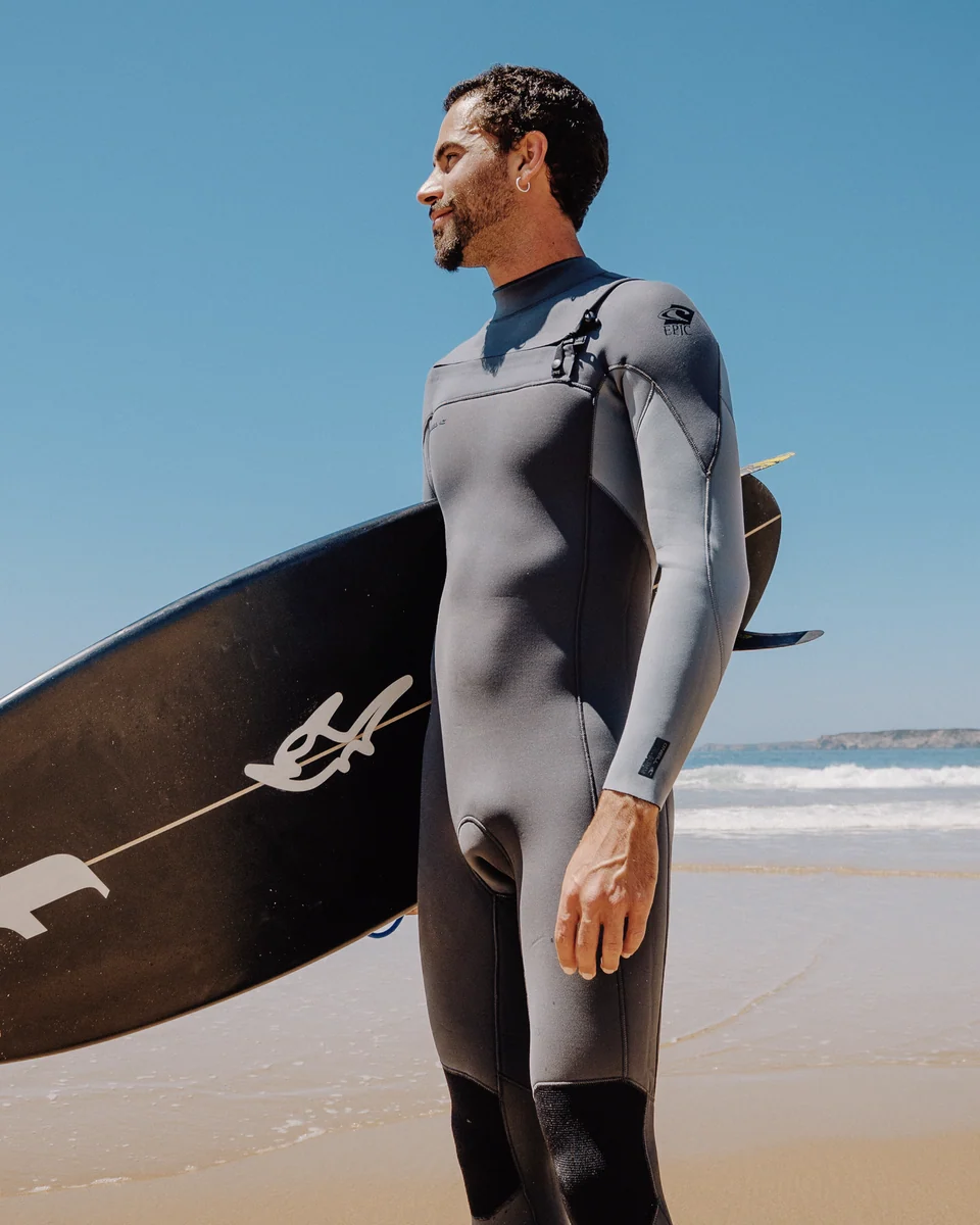 O'Neill Mens Epic 5/4 Chest Zip Winter Wetsuit Tempered Smoke