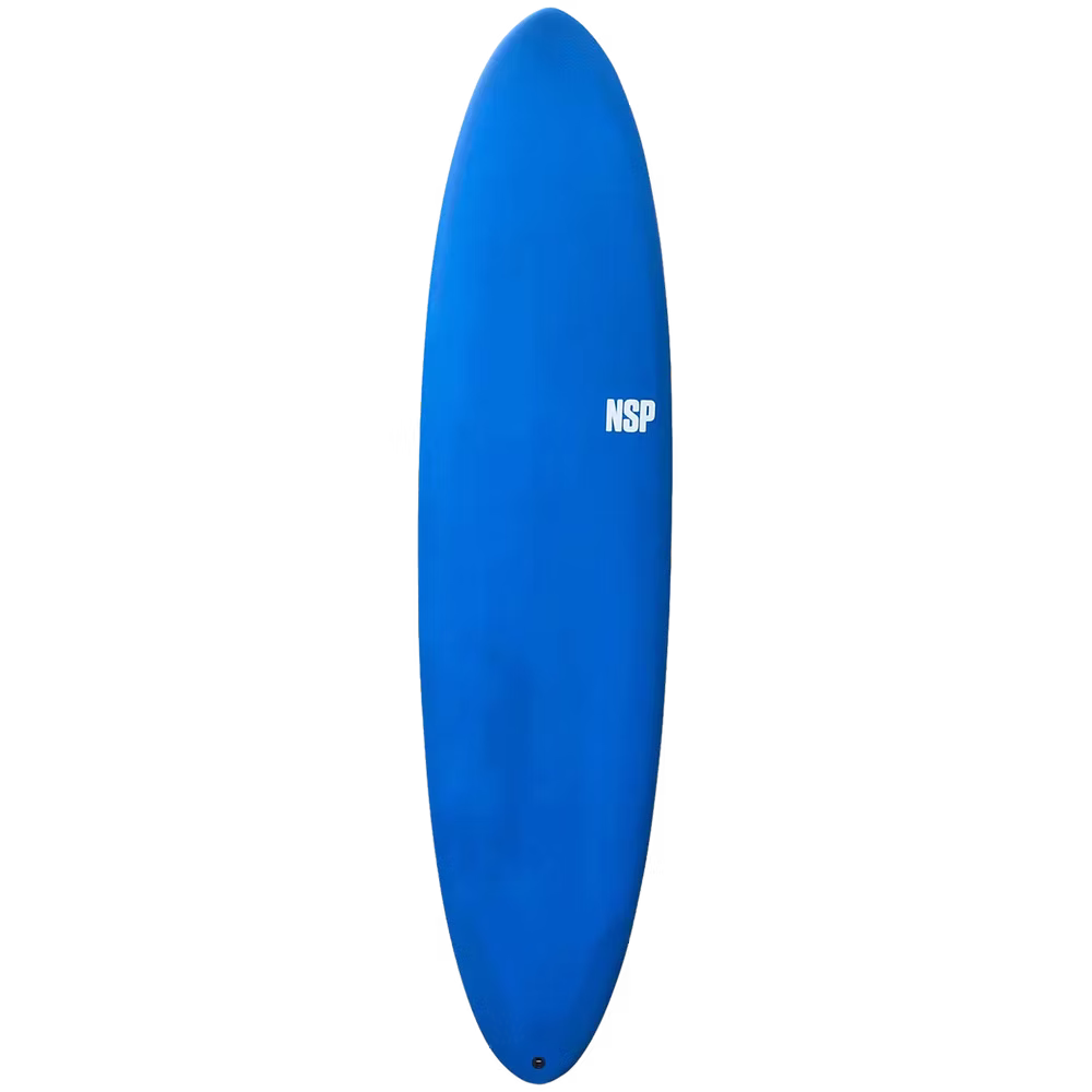 7"6 NSP Surfboard Protect Mini Mal Funboard Inc Leash Fins Wax